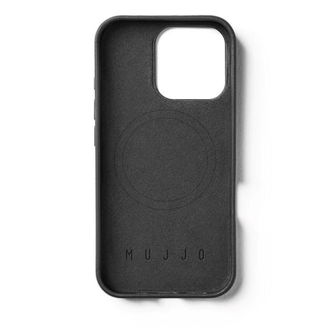 Mujjo iPhone 16 Pro Leather Case - MagSafe Compatible - Black