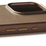 Mujjo iPhone 16 Pro Leather Case - MagSafe Compatible - Brown