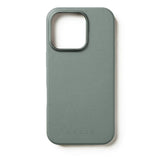 Mujjo iPhone 16 Pro Leather Case - MagSafe Compatible - Grey-green