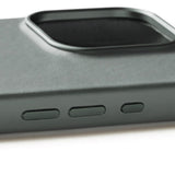 Mujjo iPhone 16 Pro Leather Case - MagSafe Compatible - Grey-green