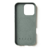 Mujjo iPhone 16 Pro Leather Case - MagSafe Compatible - Grey-green