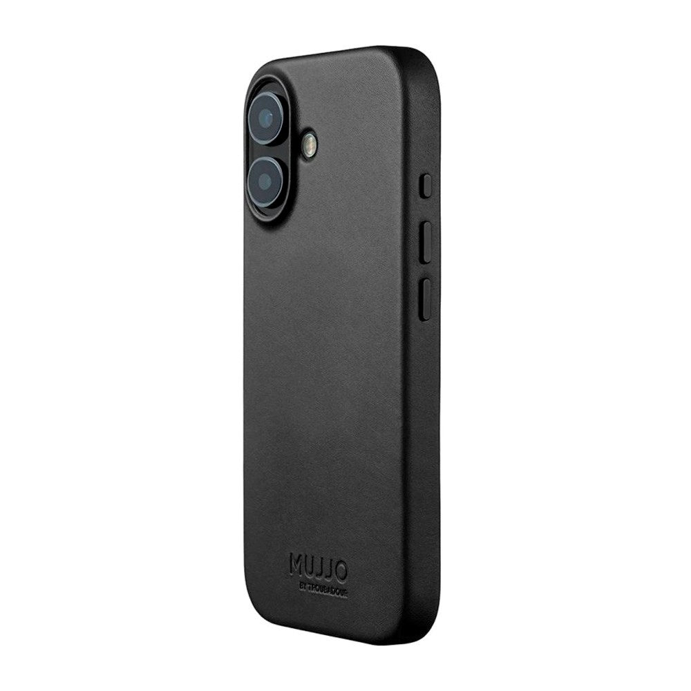 Mujjo iPhone 17 Leather Case - MagSafe Compatible - Black