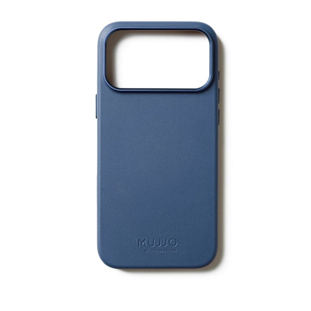 Mujjo iPhone 17 Pro Max Leather Case - MagSafe Compatible - Monaco Blue