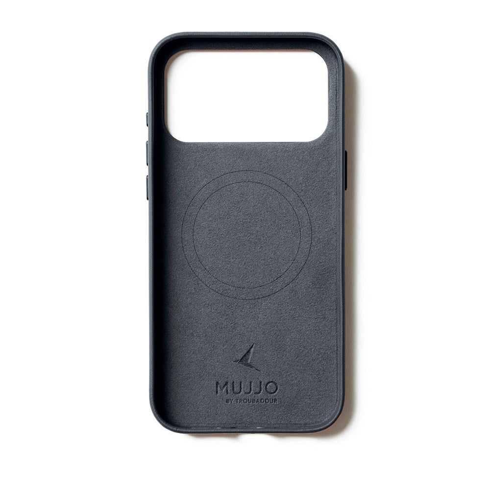 Mujjo iPhone 17 Pro Leather Case - MagSafe Compatible - Basalt