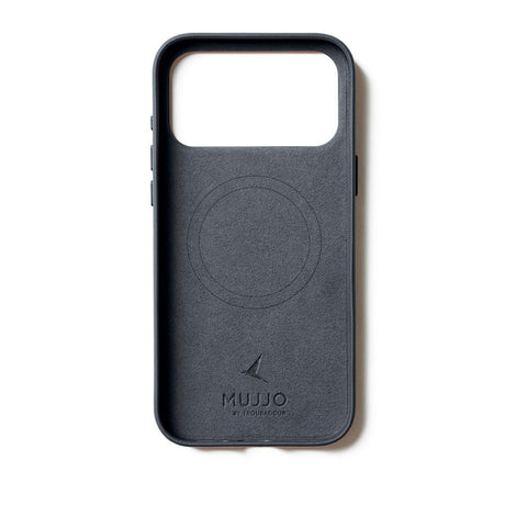 Mujjo iPhone 17 Pro Leather Case - MagSafe Compatible - Basalt