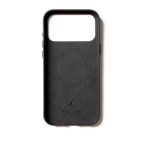 Mujjo iPhone 17 Pro Max Wallet Leather Case - MagSafe Compatible - Black