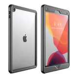 iPad 10.2" (2021 / 2020 / 2019) Pipetto Rugged Case w. Screen Protector - Transparent / Black