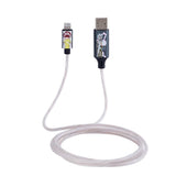 Rick & Morty Light Up 10W USB-A to Lightning Cable 1.2 Meter - Black / Multi