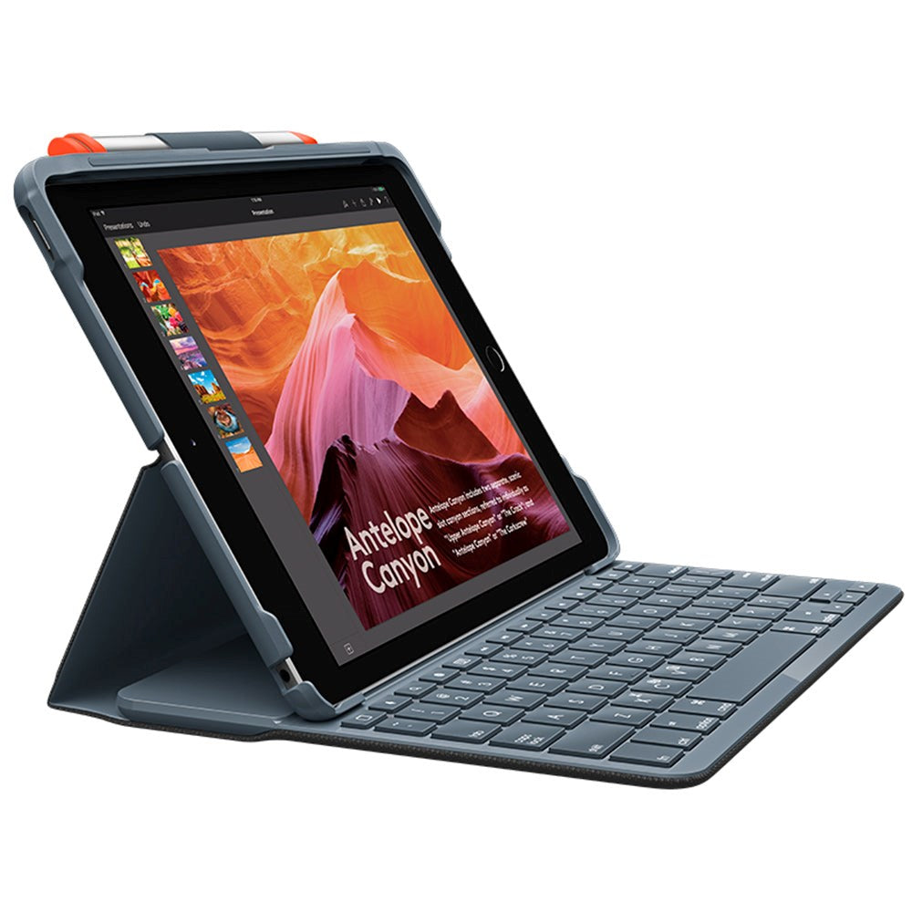 Logitech iPad 10.2" (2021 / 2020 / 2019) Slim Folio Keyboard (Nordic Keyboard w. Case) - Graphite