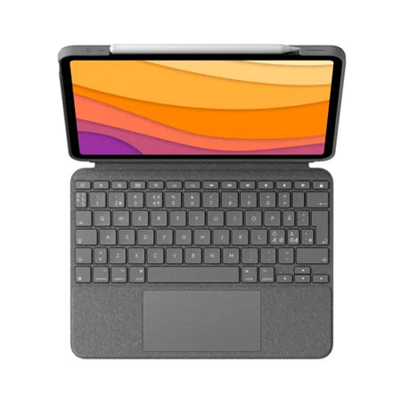 Logitech iPad Air (2022 / 2020) Combo Touch Keyboard (Danish Keyboard with Case) - Gray