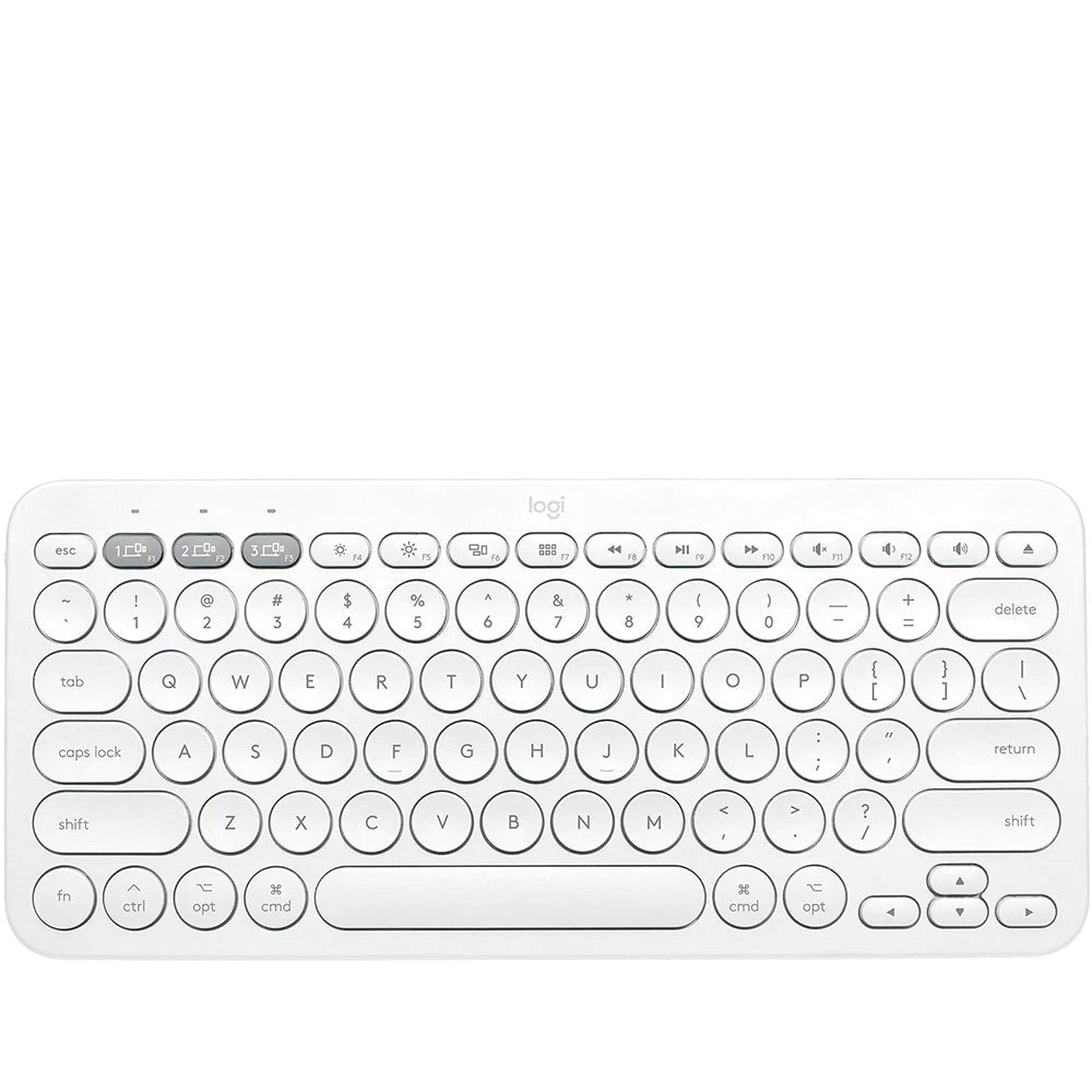 Logitech K380 Mac Multi-Device Wireless Bluetooth Keyboard - Off-White