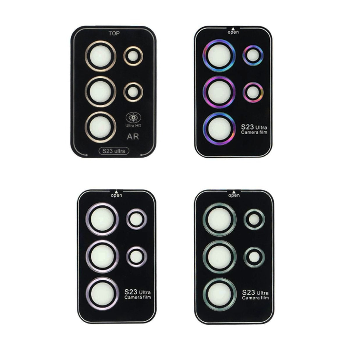 Samsung Galaxy S23 Ultra 4Smarts StyleGlass Camera Lens Protective Glass - 4 pcs.