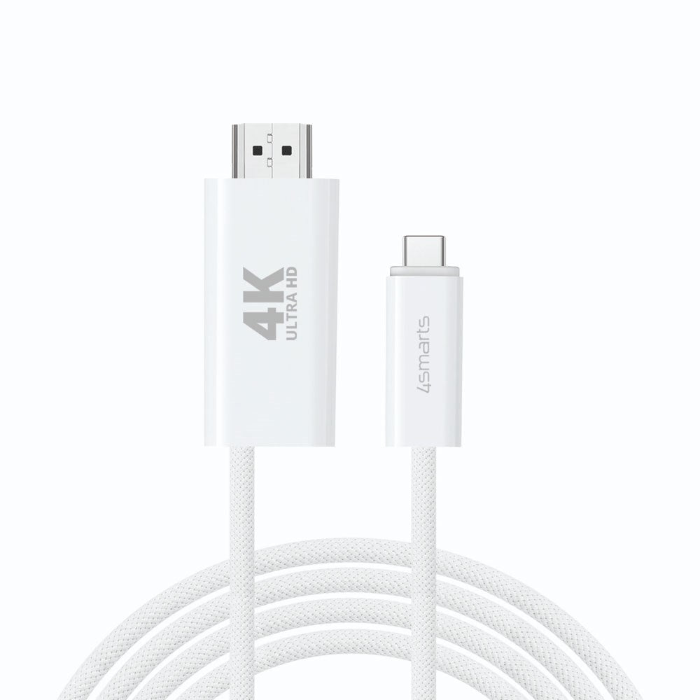 4smarts 100W USB-C to HDMI Cable - 2m - White