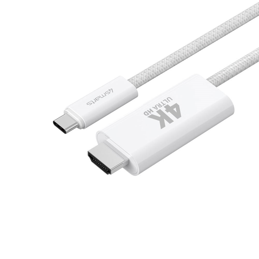 4smarts 100W USB-C to HDMI Cable - 2m - White