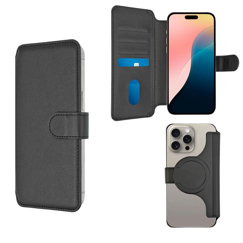 4smarts Universal CardCaddy Flip Case XL - 6.7" / 17cm - MagSafe Compatible - Black