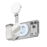 4smarts Camera Grip for Smartphone with LED Light & Remote Control - White