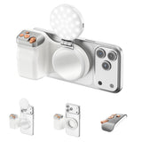 4smarts Camera Grip for Smartphone with LED Light & Remote Control - White