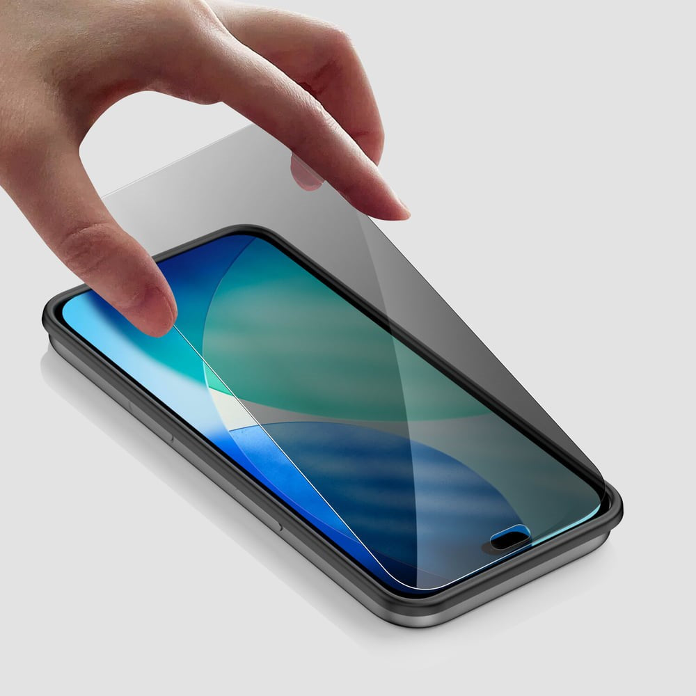 iPhone 18 Pro 4Smarts Second Glass Screen Protector with Installation Frame - Privacy Function - Transparent