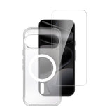 Google Pixel 11 / 11 Pro / 10 / 10 Pro / 9 / 9 Pro 4Smarts 360° Protection Set with Case & Screen Protection Glass - Qi2 Compatible - Transparent