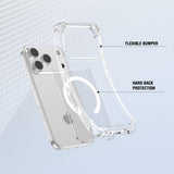 iPhone 18 Pro / 17 Pro 4Smarts IBIZA Hybrid Case - MagSafe Compatible - Transparent