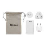 Sandberg 4-in-1 65W Travel Charger with 2x USB-C – EU / UK / AUS - White