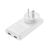Sandberg 4-in-1 65W Travel Charger with 2x USB-C – EU / UK / AUS - White