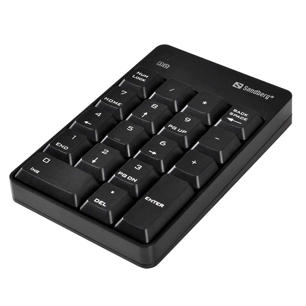 Sandberg Wireless Numeric Keypad 2 - Numeric Keypad - Black