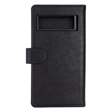 Essentials Google Pixel 7 Pro Leather Flip Case 2 in 1 with Card Holder - Black