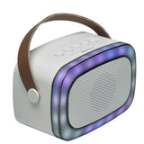 Denver BTM-610 Karaoke Set with Bluetooth Speaker & Microphone - White