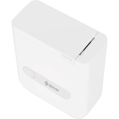 Denver MBP-16 Mini Bluetooth Thermal Printer with 4x Thermal Sticker Paper - White