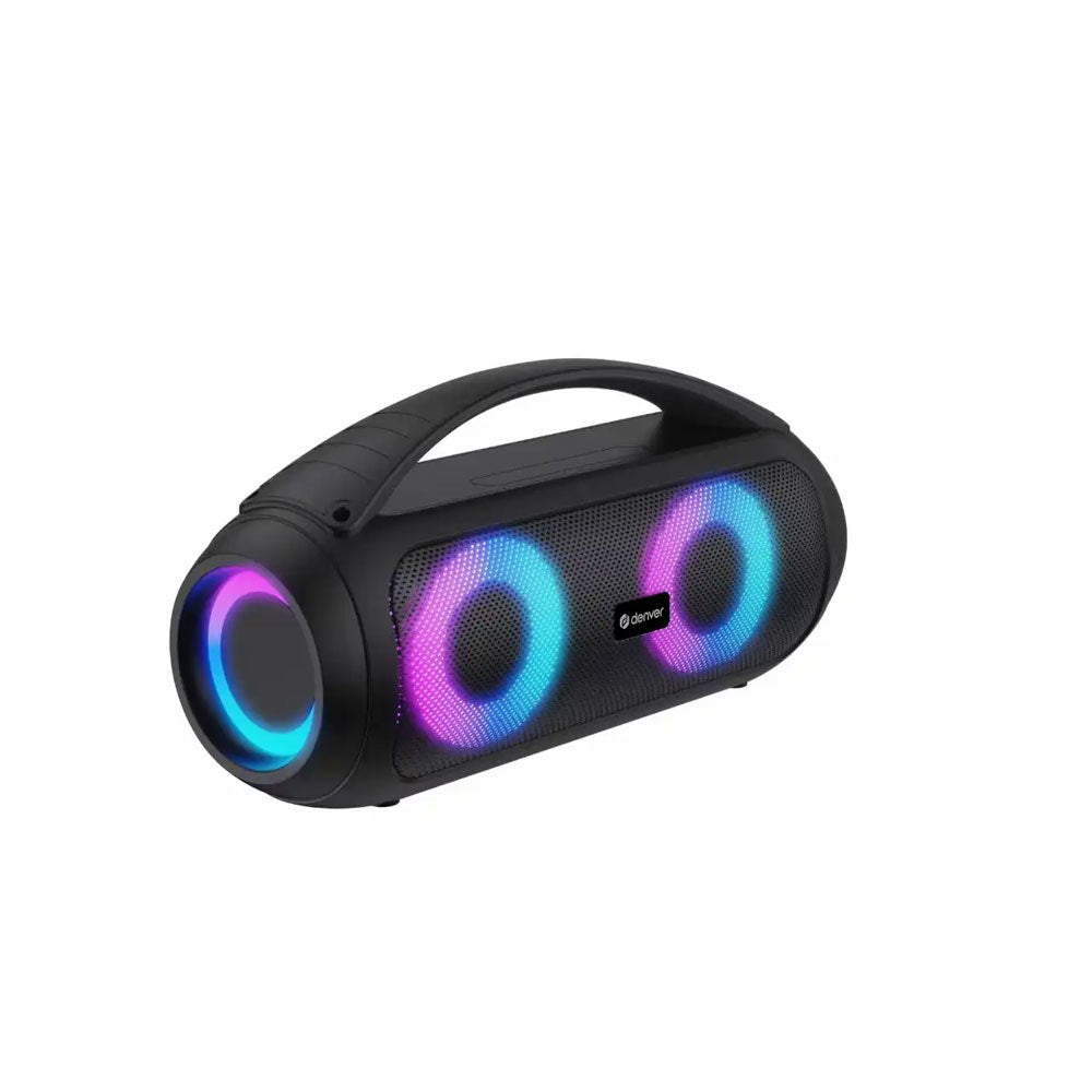 Denver BTG-618 Bluetooth Speaker with Colorful LED Light - Black