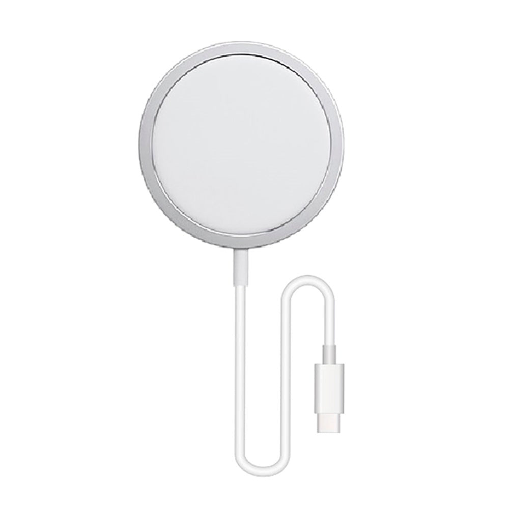 Sinox iMedia 15W MagSafe Compatible Magnetic Wireless Charger - Silver