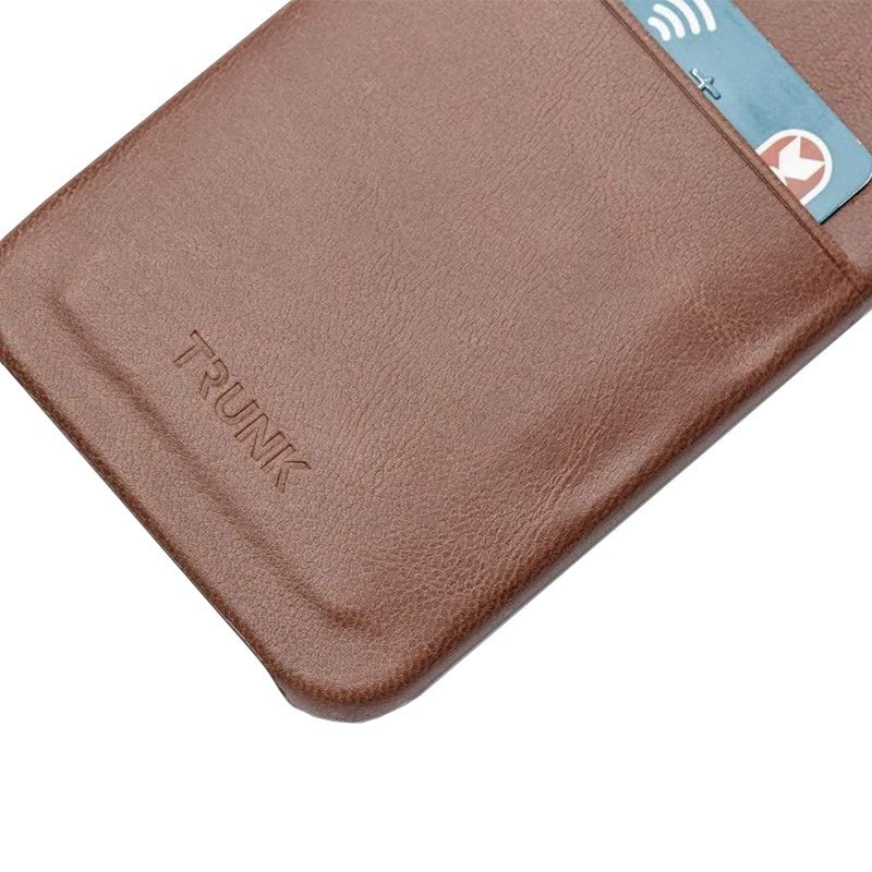 Trunk iPhone 11 Pro / XS / X Genuine Leather Case with Card Pocket - Brown