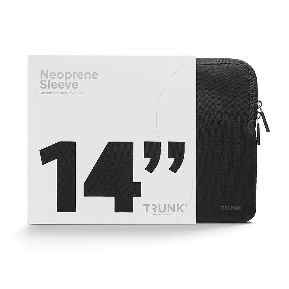 Trunk Neopren Sleeve for MacBook 14" (32,8 x 23,5 x 2 cm) - Black