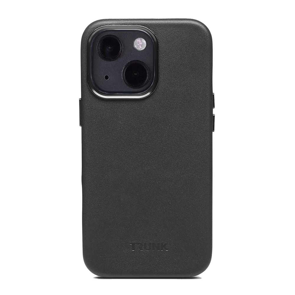 iPhone 13 Mini Trunk Leather Case - Black