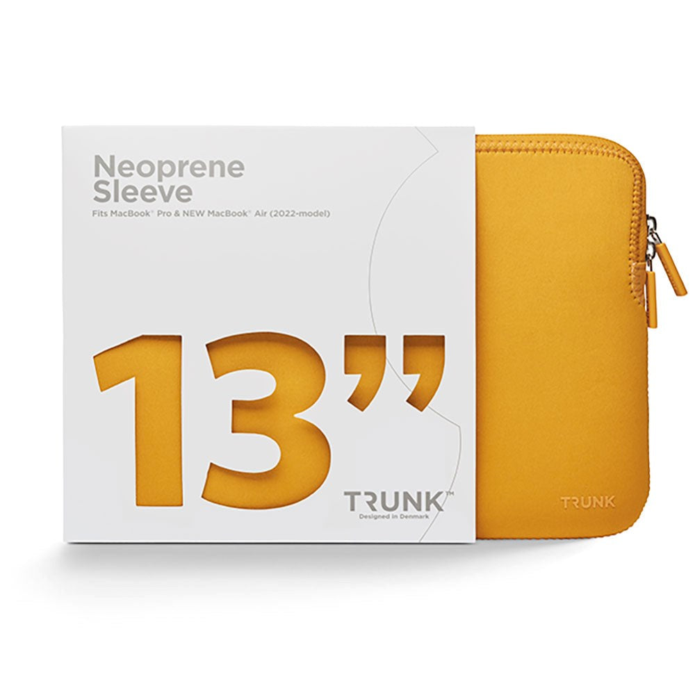 Trunk Neoprene Sleeve For MacBook & Laptop 13" (32 x 22.5 x 2 cm) - Golden Yellow