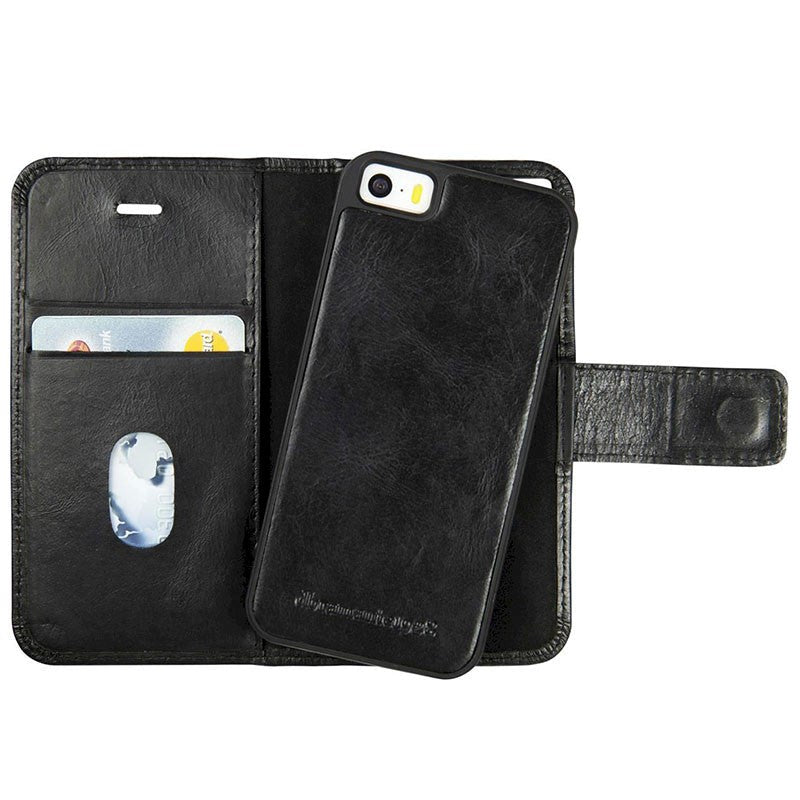 iPhone SE / 5 / 5s dbramante1928 Lynge Genuine Leather Case w. Magnet - Black