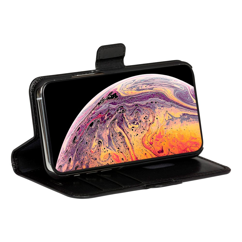 iPhone 11 Pro dbramante1928 Copenhagen Genuine Leather Flip Case with Wallet - Black