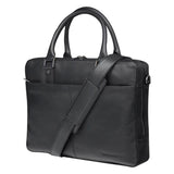 Dbramante1928 "Rosenborg" Genuine Leather 14" (35.5 x 26 cm ) Macbook / Laptop Bag - Pebbled Black