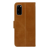 Samsung Galaxy S20 dbramante1928 Copenhagen Slim Genuine Leather Flip Case with Wallet - Tan