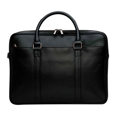 Dbramante1928 "Skanderborg" Genuine Leather 16" (37 x 27 cm) Macbook / Laptop Bag - Pebbled Black