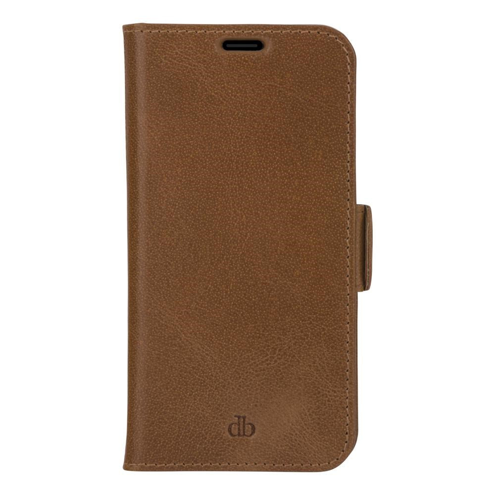 iPhone 13 Pro dbramante1928 Copenhagen Slim Genuine Leather Wallet Case - Tan