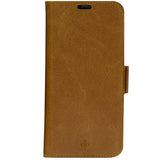 iPhone 14 dbramante1928 Copenhagen Genuine Leather Magnet Flip Case - Tan