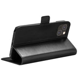 iPhone 14 Plus dbramante1928 Copenhagen Genuine Leather Magnet Flip Case - Black