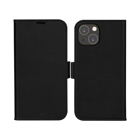 iPhone 14 / 13 dbramante1928 Stockholm PU Leather Magnet Flip Case 2-in-1 - Black