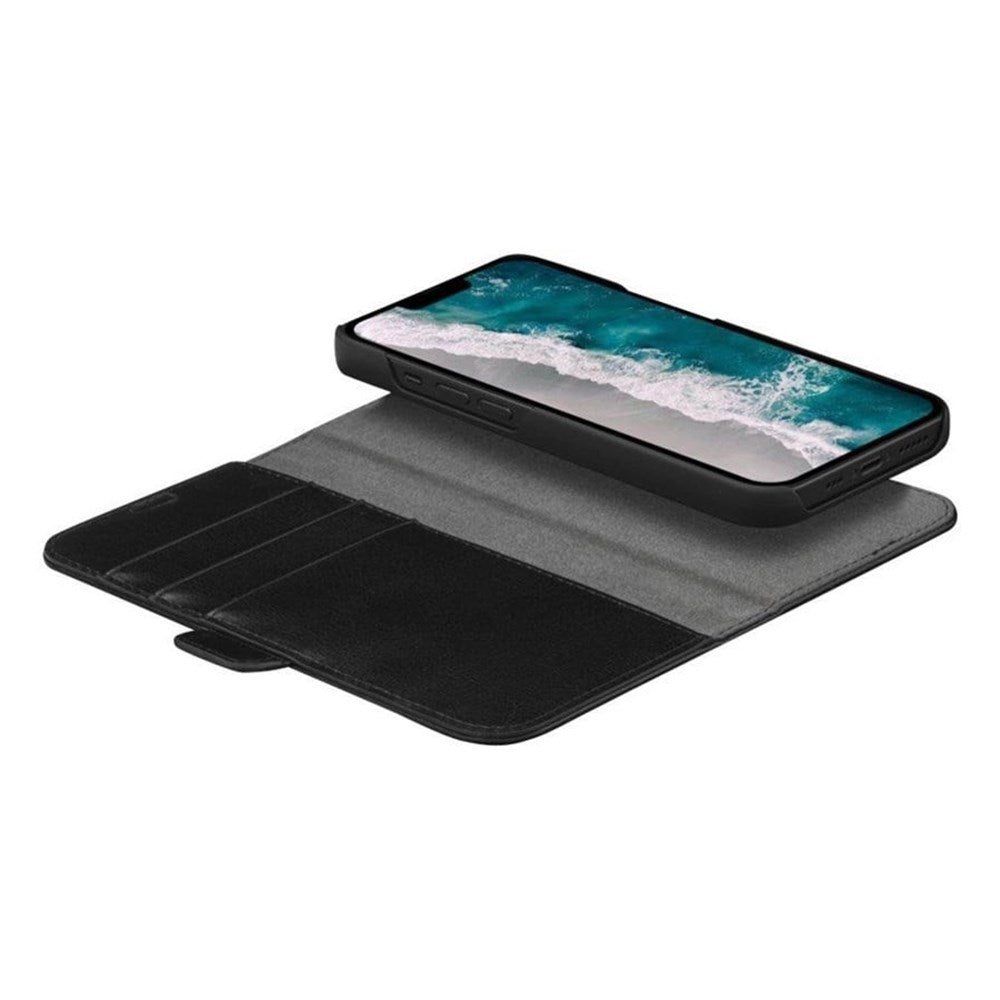 iPhone 14 / 13 dbramante1928 Stockholm PU Leather Magnet Flip Case 2-in-1 - Black