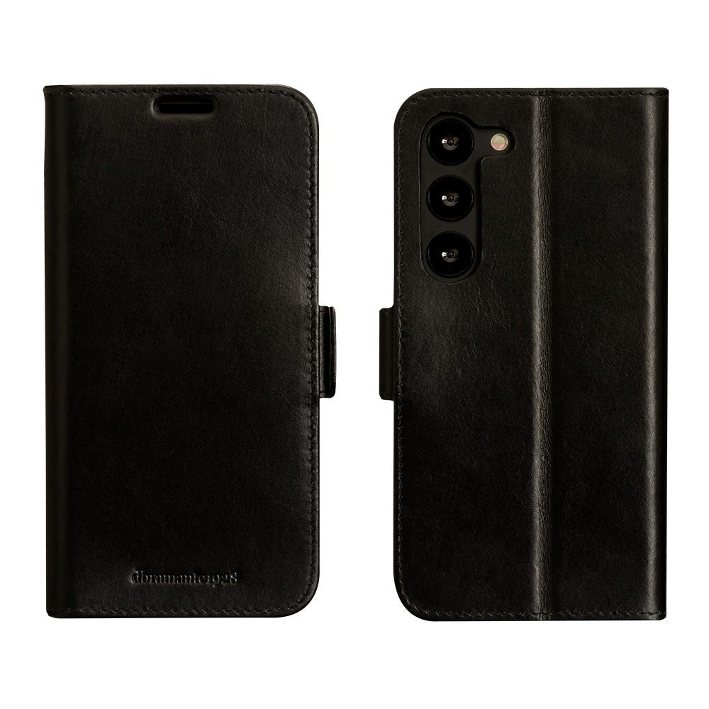 Samsung Galaxy S23+ (Plus) dbramante1928 Copenhagen Genuine Leather Magnet Flip Case - Black