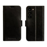 Samsung Galaxy S23+ (Plus) dbramante1928 Copenhagen Genuine Leather Magnet Flip Case - Black