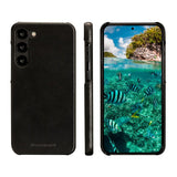 Samsung Galaxy S23+ (Plus) dbramante1928 Lynge Genuine Leather Magnet Flip Case - Black