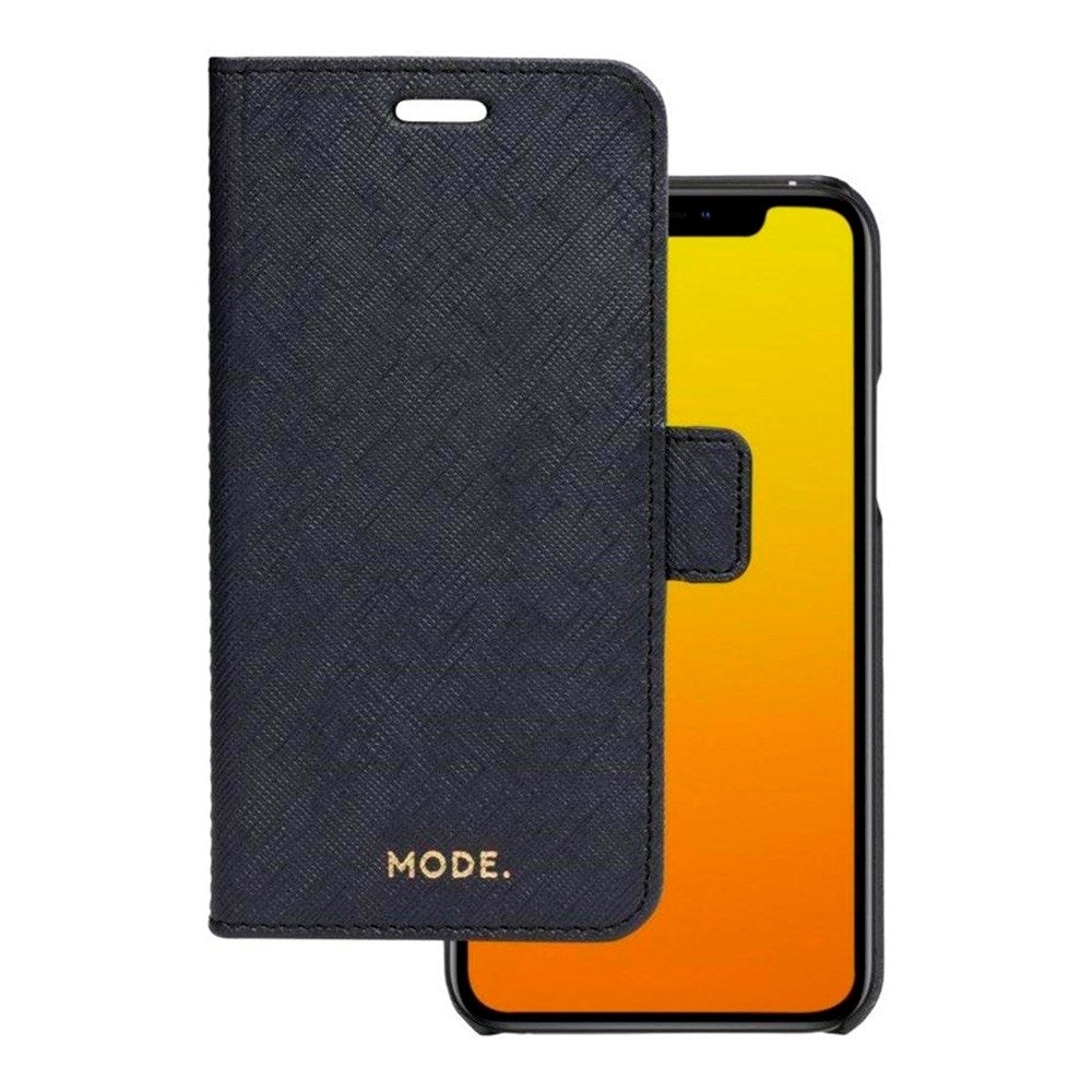 iPhone 11 Pro dbramante1928 New York 2-in-1 Genuine Leather Flip Case - Night Black